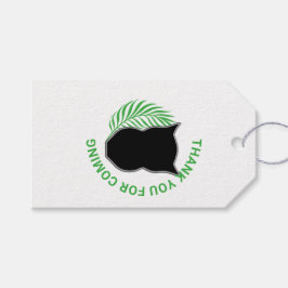 Schale und Palm/Außenwände Geschenkanhänger