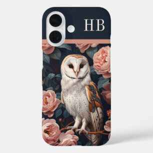 Schale und Rose Monogramm Personalisiert iPhone 16 Hülle