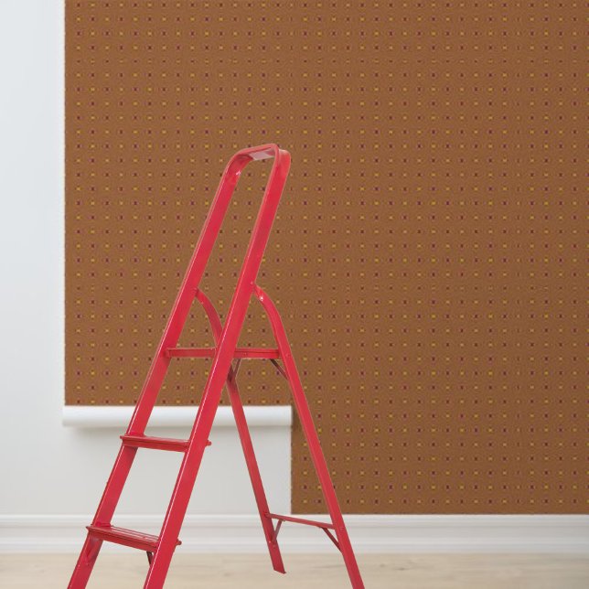 Schale und TASTENTapete Orange Lila braune Grafik Tapete (Peel and Stick Wallpaper Orange Purple Brown Graph Wallpaper)