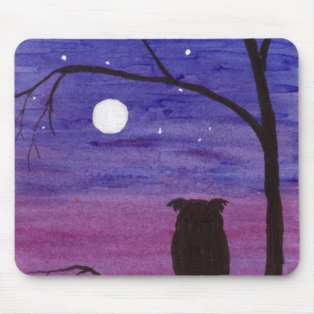 Schale und Vollmond Mousepad (Vorne)