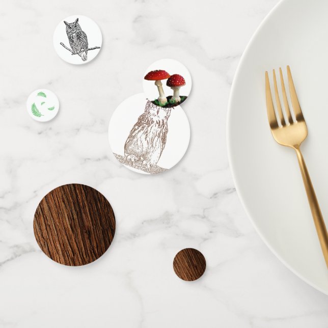 Schale und Wald Konfetti (Gruppe)