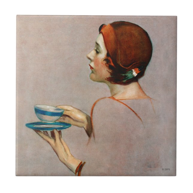 Schale von Java Fliese (Vorderseite)