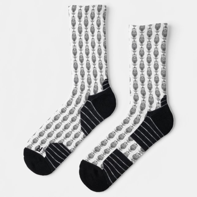 Schale (weiß) - athletische Socken (Links)