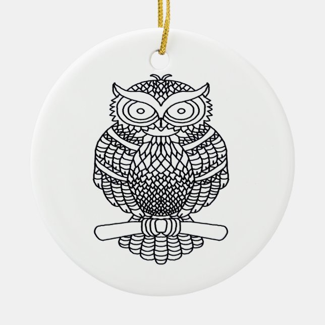 Schale (weiß rund) - Keramik Keramik Ornament (Vorne)