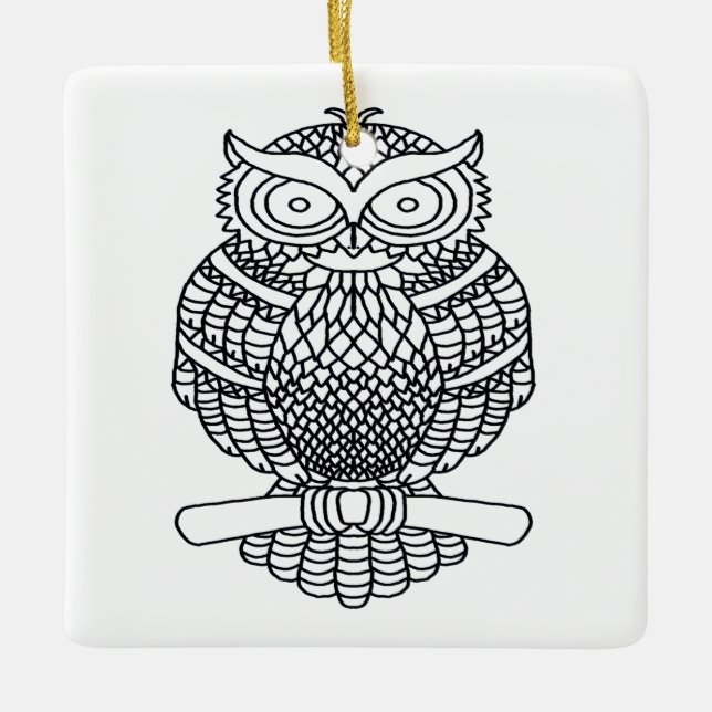 Schale (weißes Quadrat) - Keramik Keramikornament (Vorderseite)