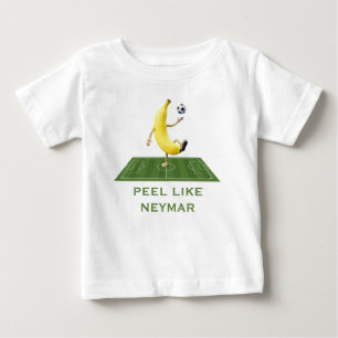 Schäle wie ein Champion Lustiges Banana-Fußball Cu Baby T-shirt
