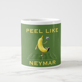 Schäle wie ein Champion Lustiges Banana-Fußball Cu Jumbo-Tasse