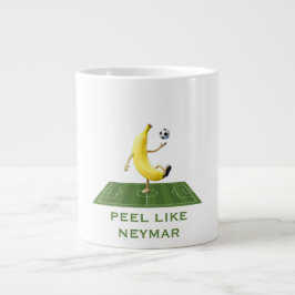 Schäle wie ein Champion Lustiges Banana-Fußball Cu Jumbo-Tasse