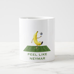 Schäle wie ein Champion Lustiges Banana-Fußball Cu Jumbo-Tasse
