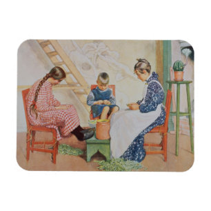 Schälen der Erbsen, Kneipe. in "Lasst Licht Hinin" Magnet