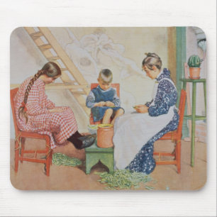 Schälen der Erbsen, Kneipe. in "Lasst Licht Hinin" Mousepad