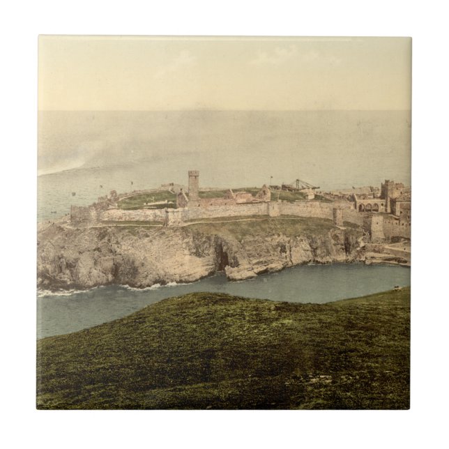 Schalen-Schloss, St Patrick Insel, Isle of Man Fliese (Vorderseite)