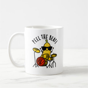 Schälen Sie den beat Funny Banana Drummer Puff Kaffeetasse