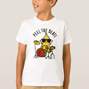 Schälen Sie den beat Funny Banana Drummer Puff T-Shirt