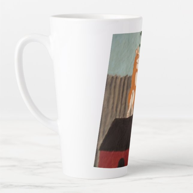 Schalkhafte Corgi-Latte-Tasse Milchtasse (Links)