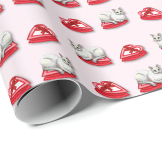 Schalkhafte Katze Wrap-Papier Geschenkpapier