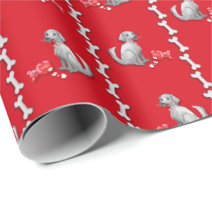 Schalkhaftes Hund-Valentins-Verpackungspapier Geschenkpapier