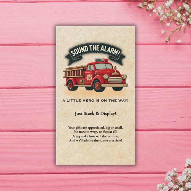 Schall den Alarm! Vintage Trucksäulendusche Begleitkarte (Von Creator hochgeladen)