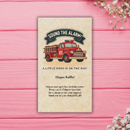 Schall den Alarm! Vintage Trucksäulendusche Begleitkarte