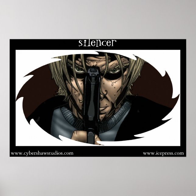 Schalldämpferposter Poster (Vorne)