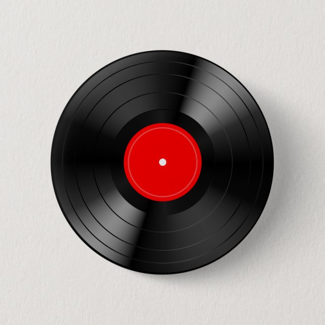 Schallplatte Button (Vorderseite)