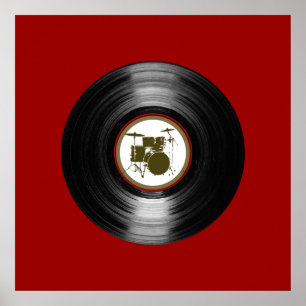 Schallplatte für Wände Poster