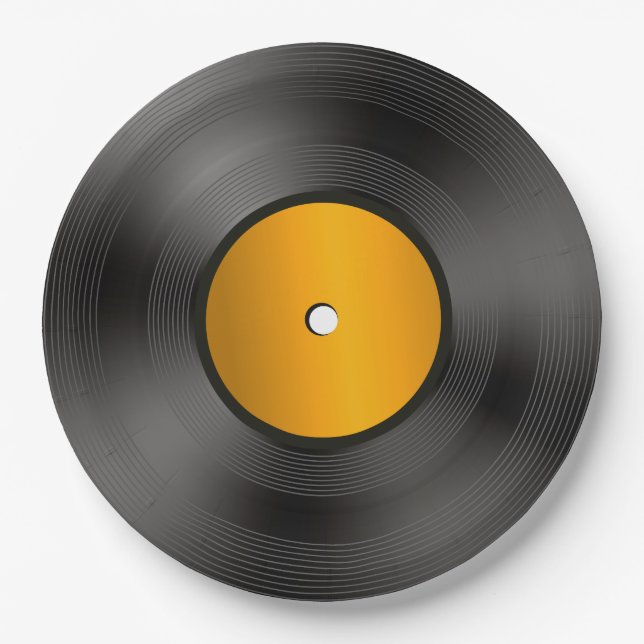 Schallplatte Paper Plates Pappteller (Vorderseite)