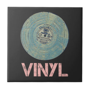 Schallplatte Retro Disco Vintage Musik Design Fliese