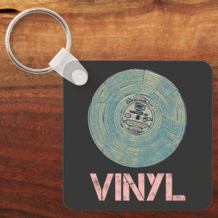 Schallplatte Retro Disco Vintage Musik Design Schlüsselanhänger