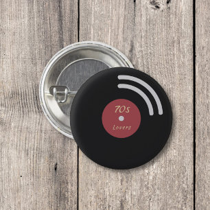 Schallplatten-Button Button
