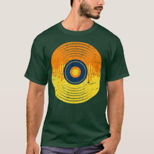 Schallplatten-LP-Musikproduzent Wellenform Musiker T-Shirt