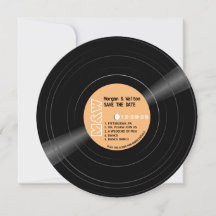 Schallplatten-Monogramm Retro