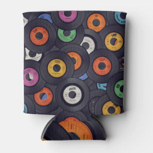 Schallplatten-Musik-Hintergrund aus der Vintage-Ze Dosenkühler