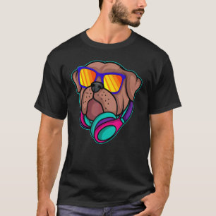 Schallplattenmoderator Pug Radio Club Dj Turntabli T-Shirt