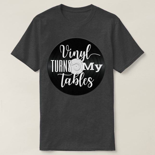 Schallplattensammler, Vinyl Collector T-Shirt (Design vorne)