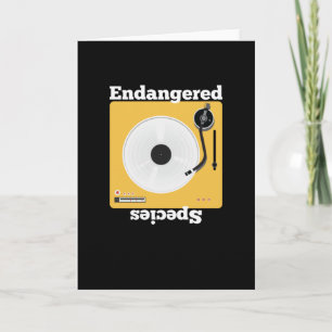 Schallplattensammler Vinyl Lovers Karte