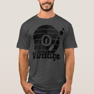 Schallplattenspieler Vintage DJ Plattenspieler Mus T-Shirt