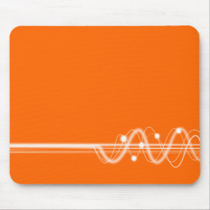 Schallwelle - Orange Mousepad