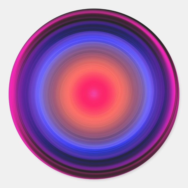 Schallwellen Cycles Voice Waving Liquid Light Vibe Runder Aufkleber (Vorderseite)