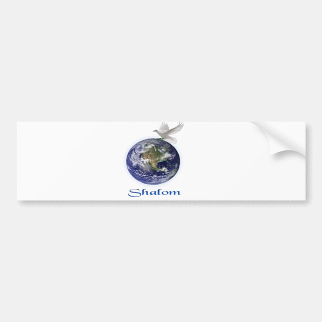 Schalom Autoaufkleber (Vorne)