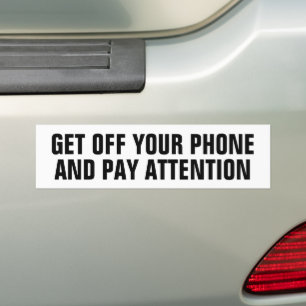 SCHALT DEIN HANDY AUS UND PASS AUF AUTOAUFKLEBER