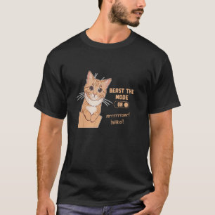 Schalte den Mode-Trend bei der lustigen Katze ein T-Shirt