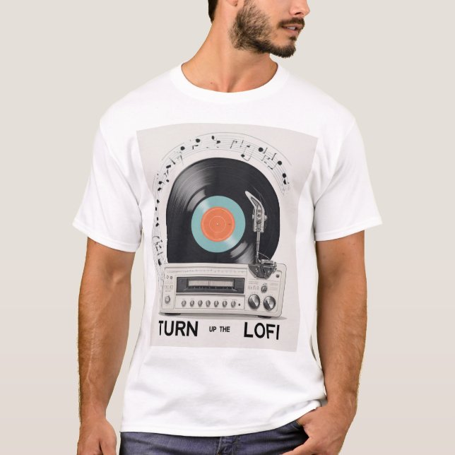 Schalten Sie das LoFi ein T-Shirt (Vorderseite)