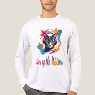 Schalten Sie das meowsic - beste Katzenmusik farbe Tri-Blend Shirt