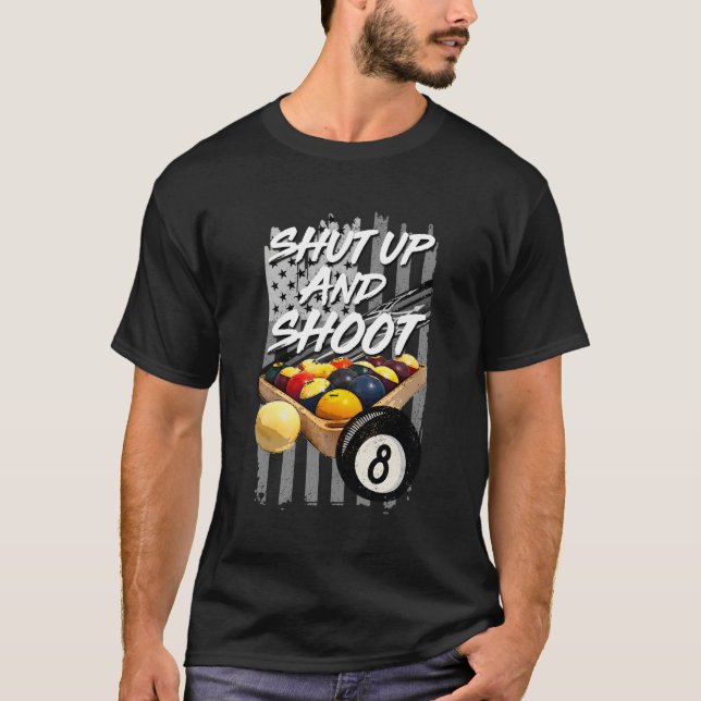 Schalten Sie den Billard 8 Ball Pool Player aus un T-Shirt (Vorderseite)