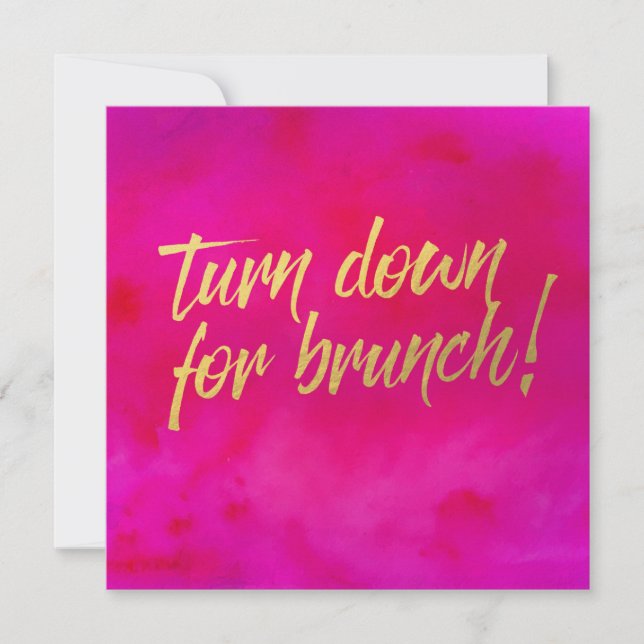 Schalten Sie den Perlenschimmer für den Brunch ein Einladung (Vorderseite)