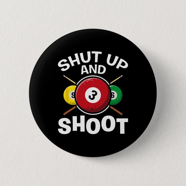 Schalten Sie die Billard-Billard für Snooker-Pools Button (Vorderseite)