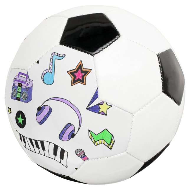 Schalten Sie die Musik ein Fußball (Dreiviertel)