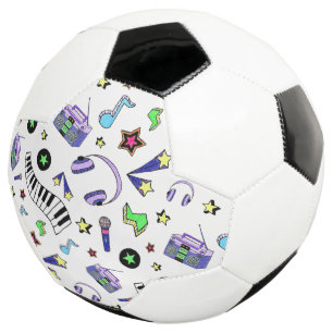 Schalten Sie die Musik ein Fußball