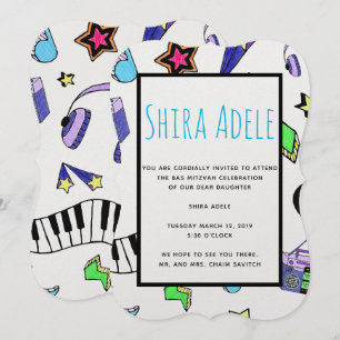 Schalten Sie die Musik hoch Einladung